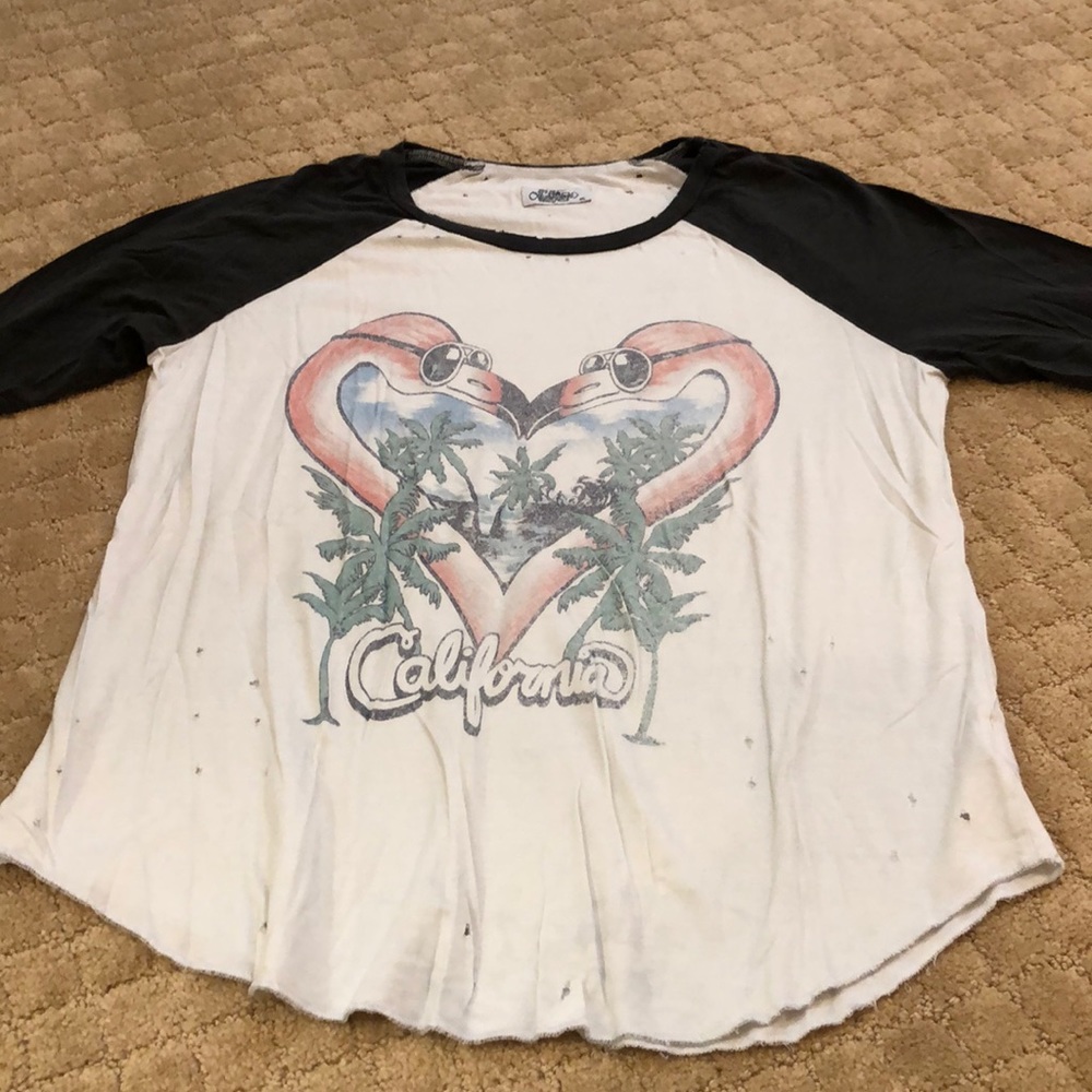 3/4 sleeve jersey t shirt